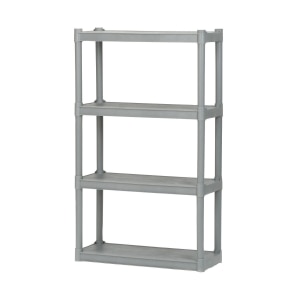 /products/Open Storage Shelving Units, Durable Blow-Molded Plastic