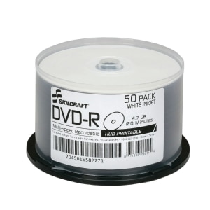 /products/SKILCRAFT® White Inkjet Printable DVD-R