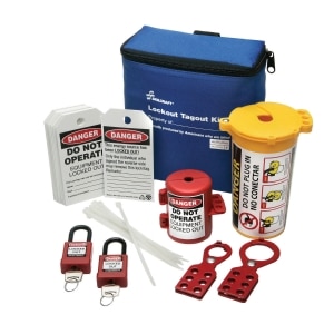 /products/SKILCRAFT® Lockout Tagout Kit with Plug Lockouts